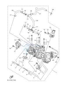 TRACER 900 GT MTT850D (B1J8) drawing INTAKE