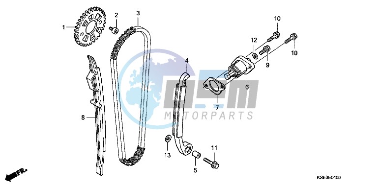 CAM CHAIN/ TENSIONER