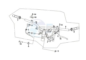 FIDDLE II 50 (25 KM/H) (AF05W4-NL) (E4) (L8-M0) drawing CABLE SWITCH HANDLE LEVER / FIDDLE II 50 (25 KM/H) (AF05W4-NL) (E4) (L8-M0)