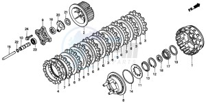 GL1500SE GOLDWING SE drawing CLUTCH