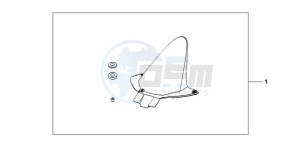 CBR600RA9 UK - (E / ABS) drawing FENDER RR