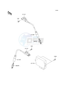 KSV 700 B [KFX700 V FORCE] (B1-B2) [KFX700 V FORCE] drawing IGNITION SYSTEM