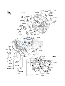 KVF 360 C [PRAIRIE 360 4X4 HARDWOODS GREEN HD] (C6F-C9F) C7F drawing CRANKCASE