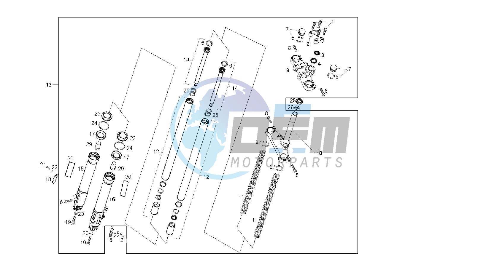 FRONT FORK PAIOLI 7H357381>