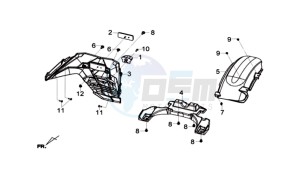 Joymax 300i ABS drawing TAIL LIGHT - LICENSE PLATE