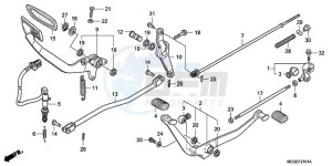 VT750CA9 Korea - (KO / ST) drawing PEDAL (KO)