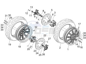 MP3 250 (USA) USA drawing Front wheel