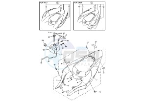 YZF R1 1000 drawing SIDE COVER