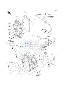 KAF 620 N[MULE 4010 4X4 HARDWOODS GREEN HD] (N9F) N9F drawing CRANKCASE