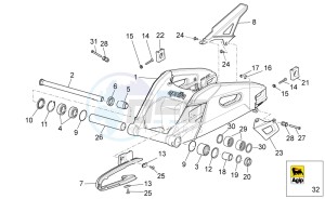 RSV 4 1000 APRC Factory ABS USA drawing Swing arm