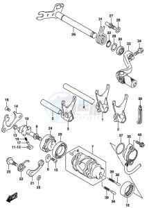 RM-Z450 drawing GEAR SHIFTING