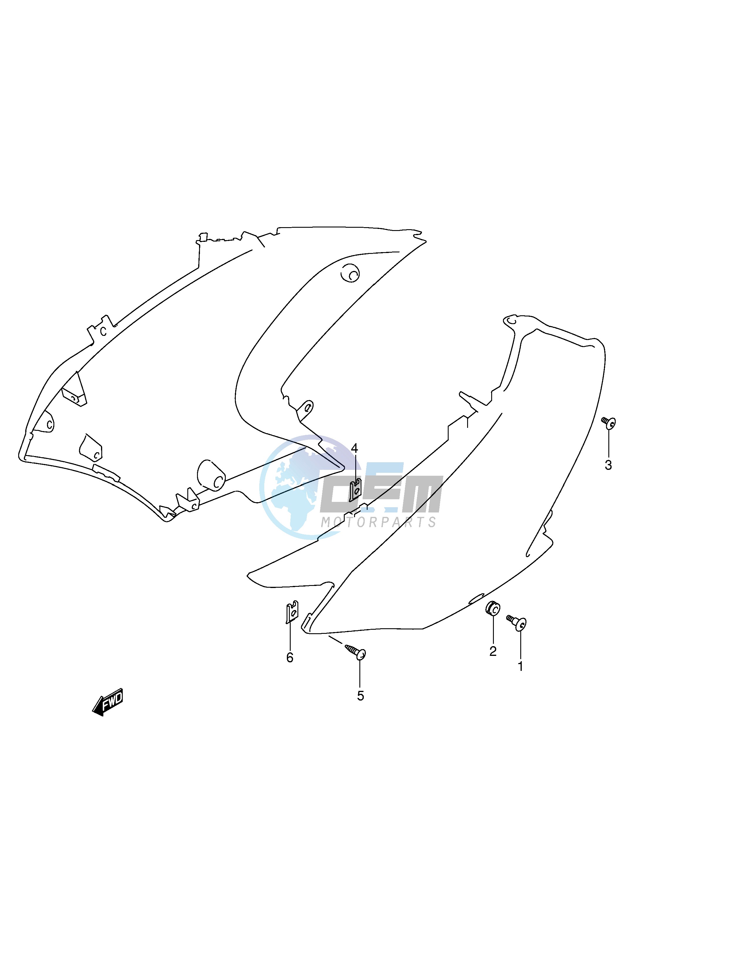 SIDE COWLING INSTALLATION PARTS