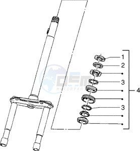 Zip 95 drawing Steering bearing ball tracks