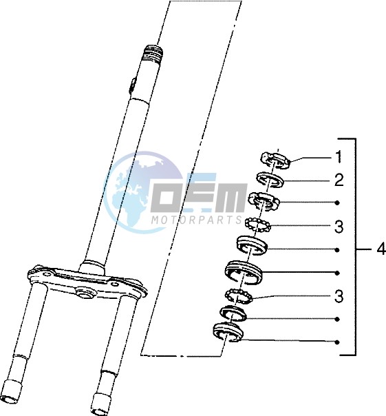 Steering bearing ball tracks