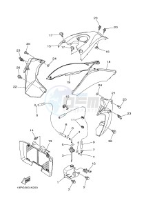 YFZ450R YFZ450RSED YFZ450R SPECIAL EDITION (18PV 18PT) drawing SIDE COVER