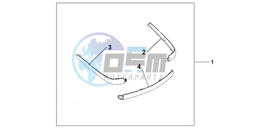 CHROME TRUNK MOUL