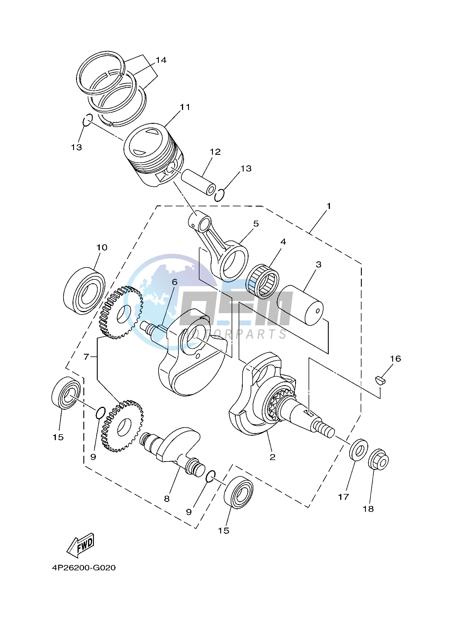 CRANKSHAFT & PISTON