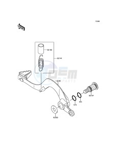 KLX450R KLX450AFF EU drawing Brake Pedal