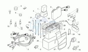 Moto 6.5 650 drawing Electrical system