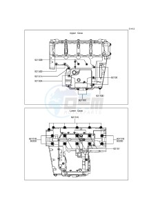 Z800 ZR800CGF UF (UK FA) XX (EU ME A(FRICA) drawing Crankcase Bolt Pattern