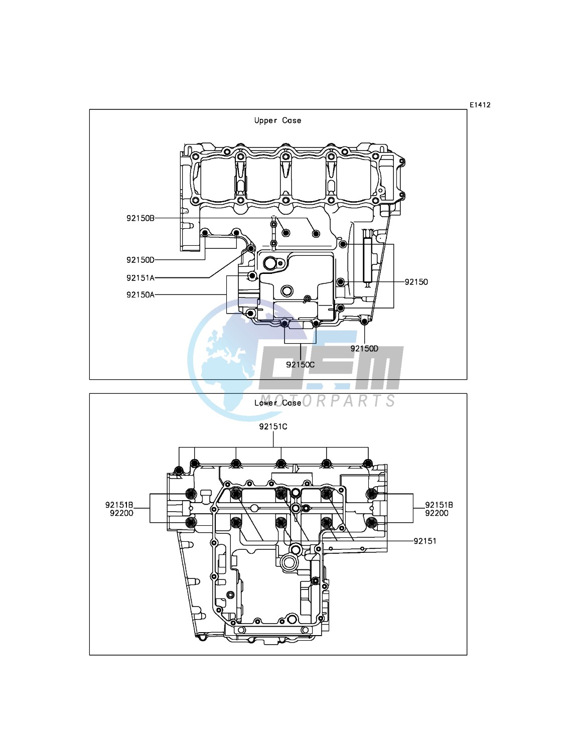 Crankcase Bolt Pattern