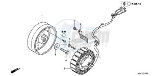 VFR1200FF VFR1200F UK - (E) drawing GENERATOR