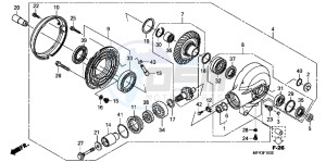 VT1300CXAB drawing FINAL DRIVEN GEAR