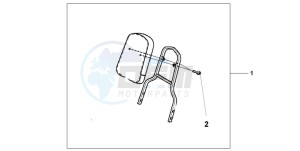 VT750C3 drawing BACKREST