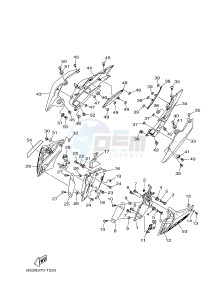 MTN850 MTN-850-A MT-09 ABS (BS29) drawing SIDE COVER