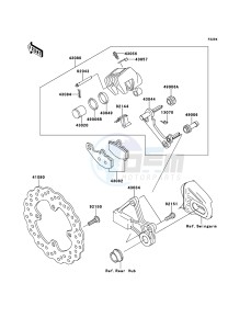 VERSYS KLE650CCF XX (EU ME A(FRICA) drawing Rear Brake