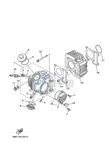 TT-R110E (BMA3) drawing CYLINDER HEAD