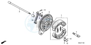 VT750C9 E / MKH MME drawing REAR BRAKE PANEL