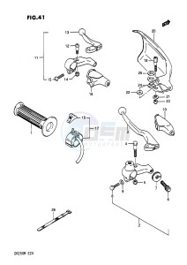 DR200 (E24) drawing LIGHT HANDLE SWITCH (E1,E2)