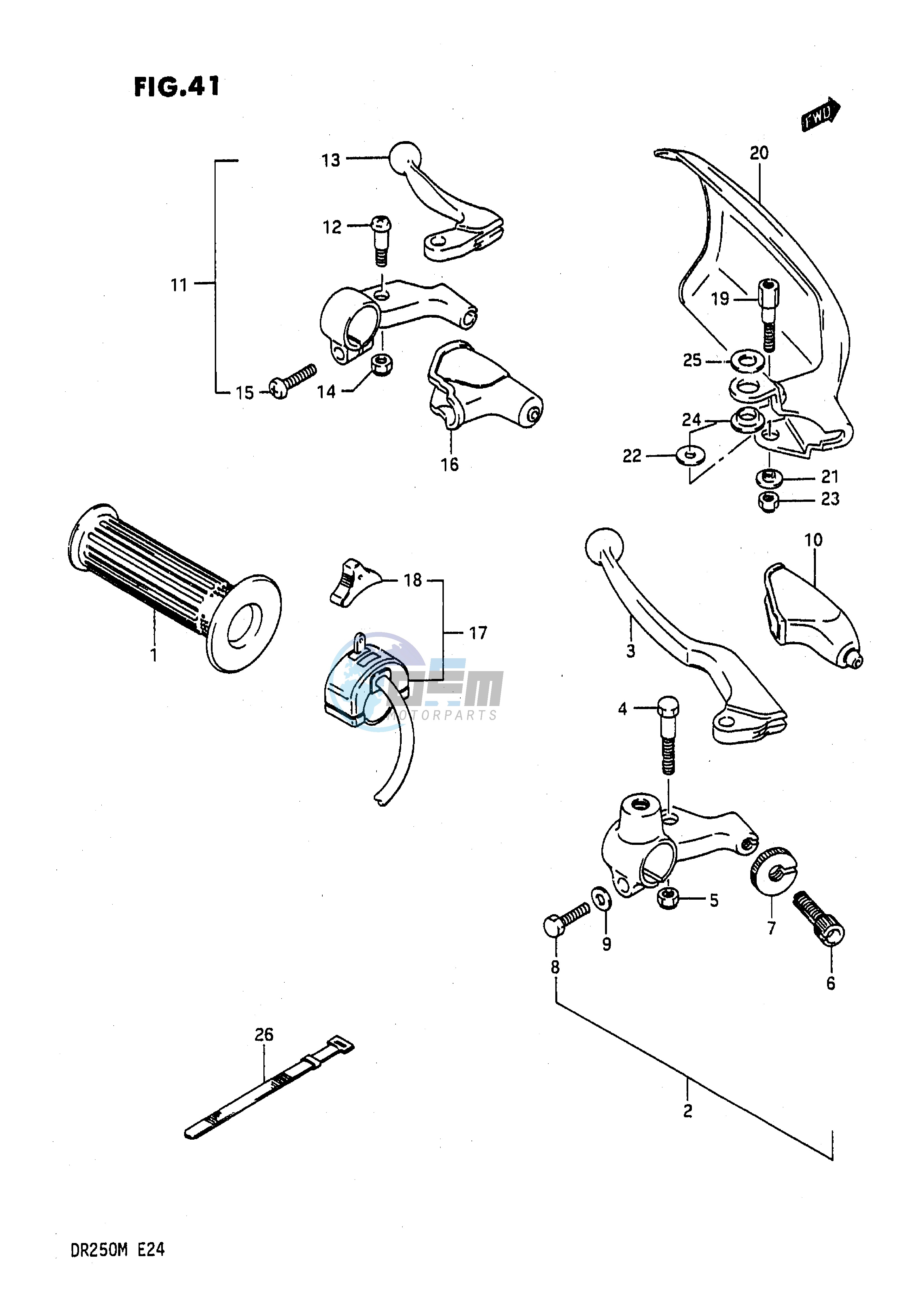 LIGHT HANDLE SWITCH (E1,E2)