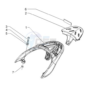 Beverly 500 drawing Rear carrier