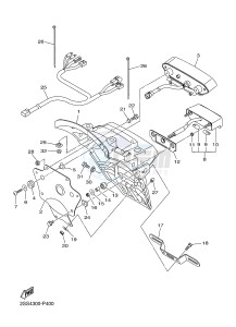 XVS1300CU XVS1300 CUSTOM XVS1300 CUSTOM (2SS8) drawing TAILLIGHT