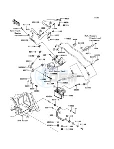 ZZR1400_ABS ZX1400FEF FR GB XX (EU ME A(FRICA) drawing Brake Piping