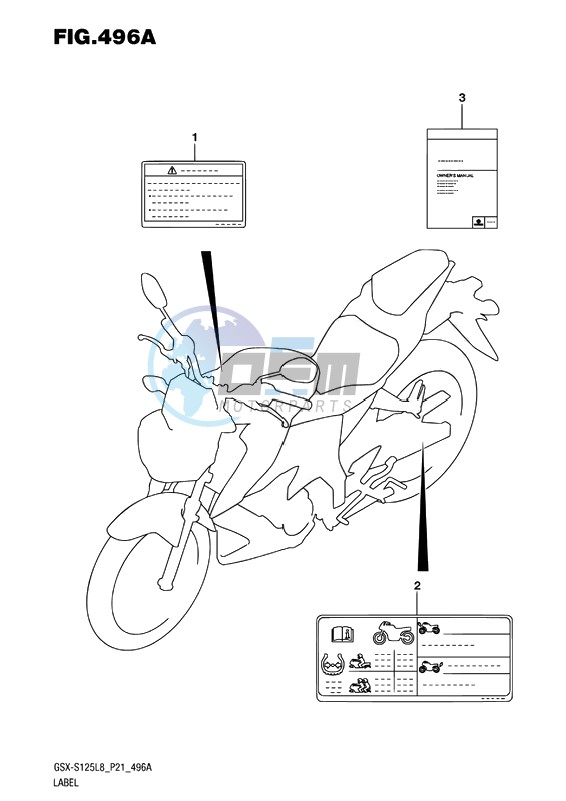 LABEL (GSX-S125MLL8 P21)