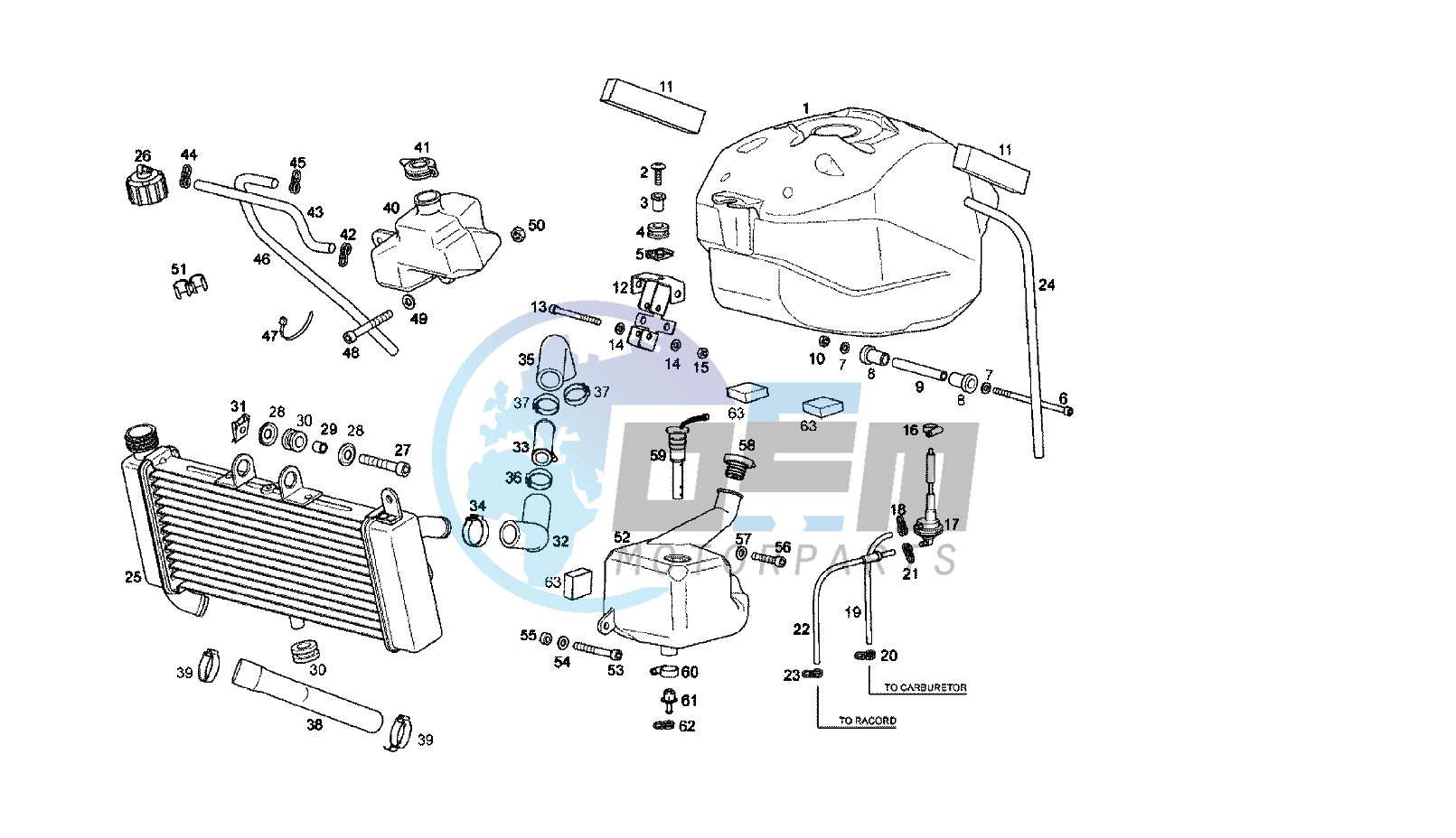 FUEL AND OIL TANK