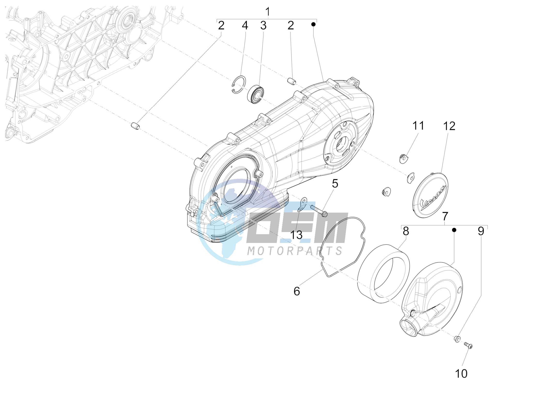 Crankcase cover - Crankcase cooling