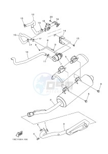 YFM300 RAPTOR 300 (1SC2 1SC3 1SC1 1SC1) drawing EXHAUST