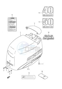 DF 40 drawing Engine Cover