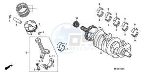 CBR600RA9 Korea - (KO / ABS MK) drawing CRANKSHAFT/PISTON