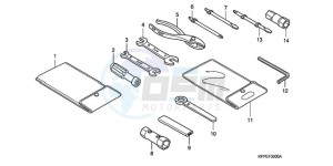 CBR125RWA Australia - (U / BLA) drawing TOOL