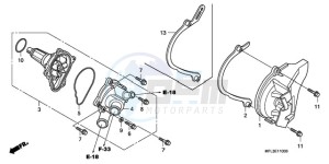 CBR1000RR9 France - (F / CMF TRI) drawing WATER PUMP