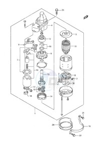 DF 70A drawing Starting Motor