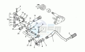 Nevada 750 drawing Gear lever