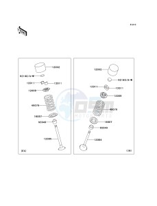 ZR 1000 B [Z1000] (7F-8F) 0B8F drawing VALVE-- S- -