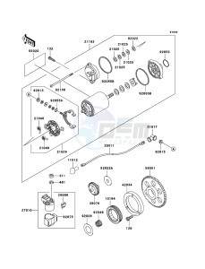 VN800 CLASSIC VN800-B10P GB XX (EU ME A(FRICA) drawing Starter Motor