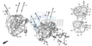 XL700V drawing CRANKCASE